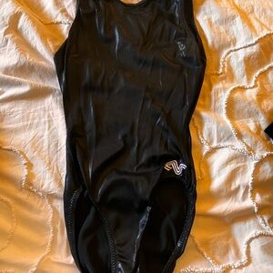 Shiny Blue and Black Leotards